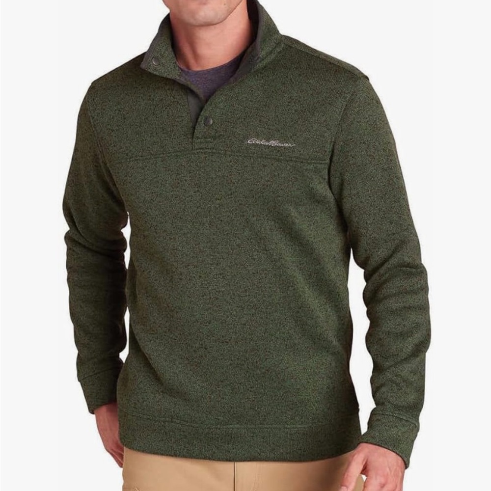 Eddie Bauer Forest Green Knit Sweater